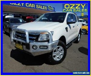 2012 Ford Ranger PX XLT 3.2 (4x4) White Automatic 6sp A Dual Cab Utility