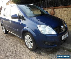 2010 VAUXHALL ZAFIRA DESIGN S-A BLUE