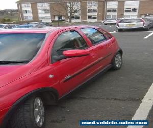 2001 VAUXHALL CORSA SRI 16V RED