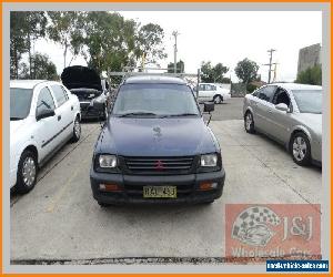 1998 Mitsubishi Triton MK GLX Black Manual 5sp M Cab Chassis