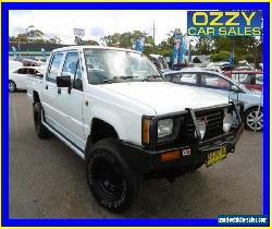 1996 Mitsubishi Triton MJ (4x4) White Manual 5sp M Dual Cab Utility for Sale