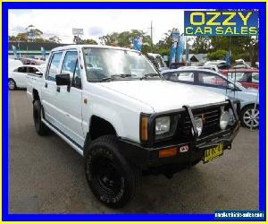 1996 Mitsubishi Triton MJ (4x4) White Manual 5sp M Dual Cab Utility