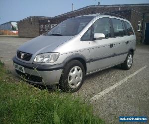 2000 VAUXHALL ZAFIRA COMFORT 16V SILVER 1.6 PETROL MANUAL  LOW MILEAGE