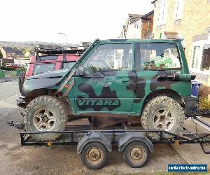 Suzuki vitara 1.6 1999 off roader with twin axle trailer 