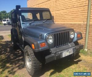 jeep wrangler tj Manual 99 Bargain 4x4! running great!! W for Sale