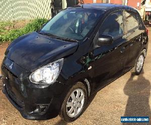 2013 MITSUBISHI MIRAGE MY14 ES LA Hatchback 58km DAMAGED REPAIRABLE NO RESERVE