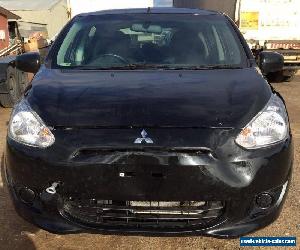 2013 MITSUBISHI MIRAGE MY14 ES LA Hatchback 58km DAMAGED REPAIRABLE NO RESERVE