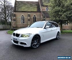 2010 BMW 320D M SPORT TOURING, ESTATE, WHITE, FSH, SAT NAV, REV CAMERA,19 ALLOYS for Sale