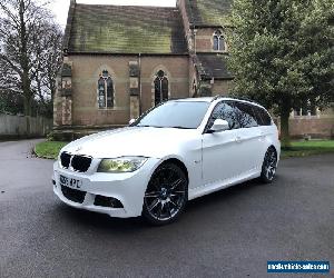 2010 BMW 320D M SPORT TOURING, ESTATE, WHITE, FSH, SAT NAV, REV CAMERA,19 ALLOYS