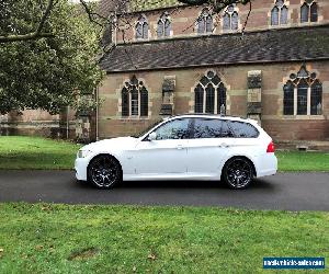 2010 BMW 320D M SPORT TOURING, ESTATE, WHITE, FSH, SAT NAV, REV CAMERA,19 ALLOYS