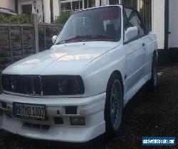 1992 BMW E30 M3 3.5 M30 Turbo Convertible Replica Project White for Sale