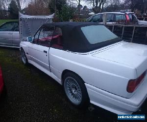 1992 BMW E30 M3 3.5 M30 Turbo Convertible Replica Project White