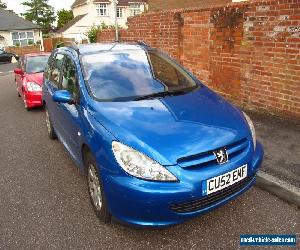 PEUGEOT 307 SW  RAPIER  1.6 16V 2002    SPARES OR REPAIR  10 MONTHS MOT