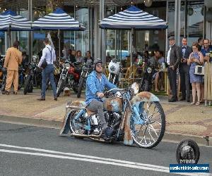 Bagged 2011 Harley Davidson Softail Deluxe on 30" wheel