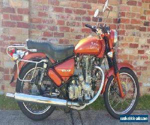 Royal Enfield, 500cc Bullet, colour tangerine, motorcycle