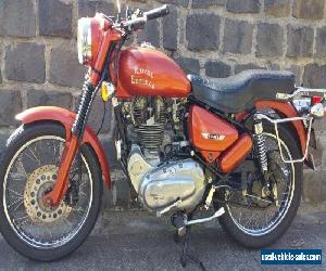 Royal Enfield, 500cc Bullet, colour tangerine, motorcycle