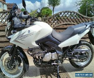 2010 Suzuki DL650 V Strom white motorcycle low miles 16,482 adventure touring 