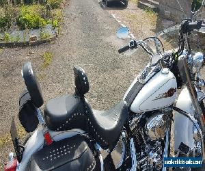 2007 Harley-Davidson 1584 FLSTC Heritage Softail Pearl White 16,804 miles