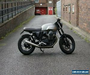 BEAUTIFUL MOTO GUZZI V7 II STONE ABS SILVER MATTE GREY CUSTOM CAFE RACER 2018  for Sale