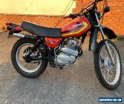 Honda xl250s food original condition. (RFC reg plate rugby football club!!)   for Sale