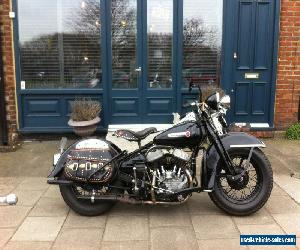 HARLEY FLATHEAD 45,1950 ORIGINAL RESTORED 20 YEARS AGO, 750cc all matching parts