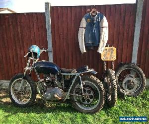 TRIUMPH T120R FLAT TRACKER 1966 USED AT ASTRODOME HOUSTON WITH NOVA