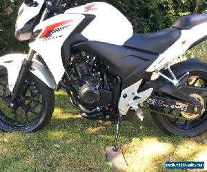 2014 HONDA CB 500 F-A WHITE FULL SERVICE HISTORY 776 MILES MOTORCYCLE MOTORBIKE 