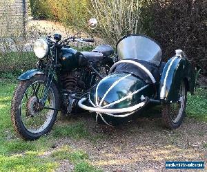 BSA Pre war motorcycle WM20 sidecar barn find collectable classic 1944 500 ccm