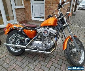 Harley Davidson EVOLUTION Sportster chop / fatboy bike in fireband Gold for Sale