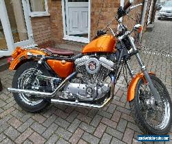 Harley Davidson EVOLUTION Sportster chop / fatboy bike in fireband Gold for Sale