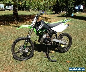 Kawasaki KX85 2 stroke 85 cc motor cross trail bike. 