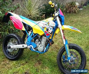 HUSABERG FS650e SuperMoto 2003reg - Engine Rebuild - N-style decal, Black Wheels