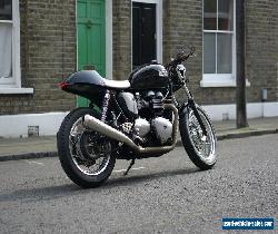 BEAUTY TRIUMPH THRUXTON EFI 900 2010 BLACK BONNEVILLE CUSTOM CAFE RACER BY CS for Sale