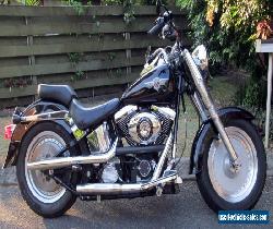 HARLEY DAVIDSON FATBOY 1340cc VIVID BLACK FAT BOY FLSTF SOFTAIL EXEL COND for Sale