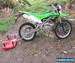 motorcycle with a metal detector