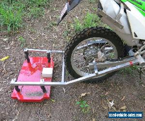 motorcycle with a metal detector