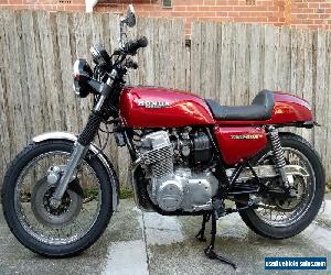 1975 Honda CB750F with cafe racer seat