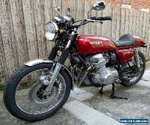 1975 Honda CB750F with cafe racer seat