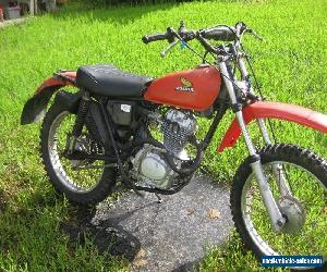 Honda xl motorcycle for restoration