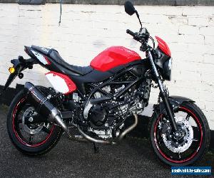 Suzuki SV650 SV 650 ABS 2017 Red Cafe Racer Special + Yoshi Exhaust + Tail Tidy