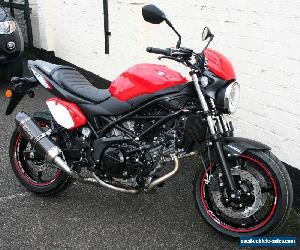 Suzuki SV650 SV 650 ABS 2017 Red Cafe Racer Special + Yoshi Exhaust + Tail Tidy