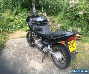Yamaha XJ900 Diversion with updated brakes, integrated tank bag