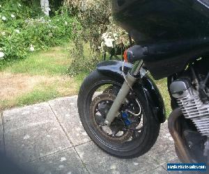 Yamaha XJ900 Diversion with updated brakes, integrated tank bag