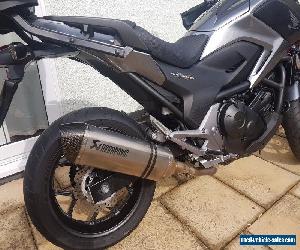 Honda NC750X Grey + Akrapovic exhaust + Givi top box luggage