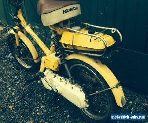 1978 honda express NC50 yellow moped scooter barn find motorbike spares repairs