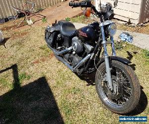 Damaged harley davidson dyna 2000