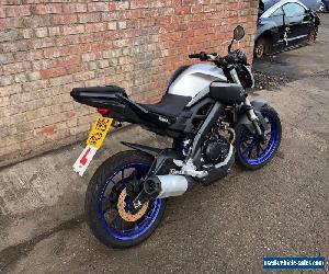 2015 (15) YAMAHA MT125 MT 125 MODEL SILVER AND BLUE