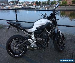 Yamaha MT07 immaculate condition, low millage, full service, white with extras for Sale