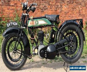 1926 BSA S26, 500cc flat-tank vintage motorcycle, excellent runner