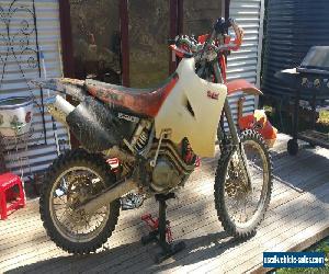 KTM 520 EXC  with long range Safari tank. Cheap adventure bike!